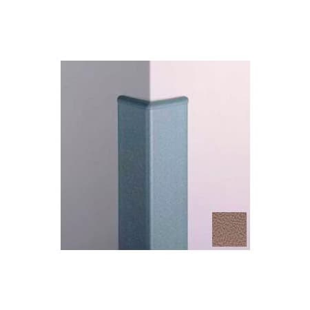 Pawling Surface Mounted Corner Guard 90Deg, 3'' Wings, 12'H W/Caps, Caf Au Lait CG-10R-12-694